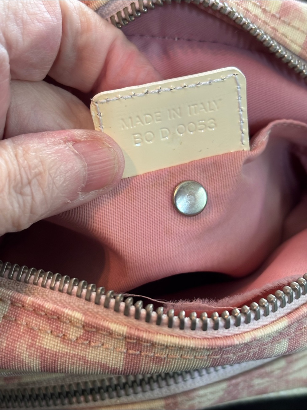 Vintage Christian Dior Pink Trotter No. 1 Crossbody Bag Galliano Era Project Bag - Picture 10 of 16